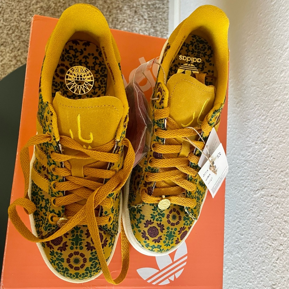 Adidas X Yara Shahidi Campus GW3232 Yellow Men's US 4 NWT